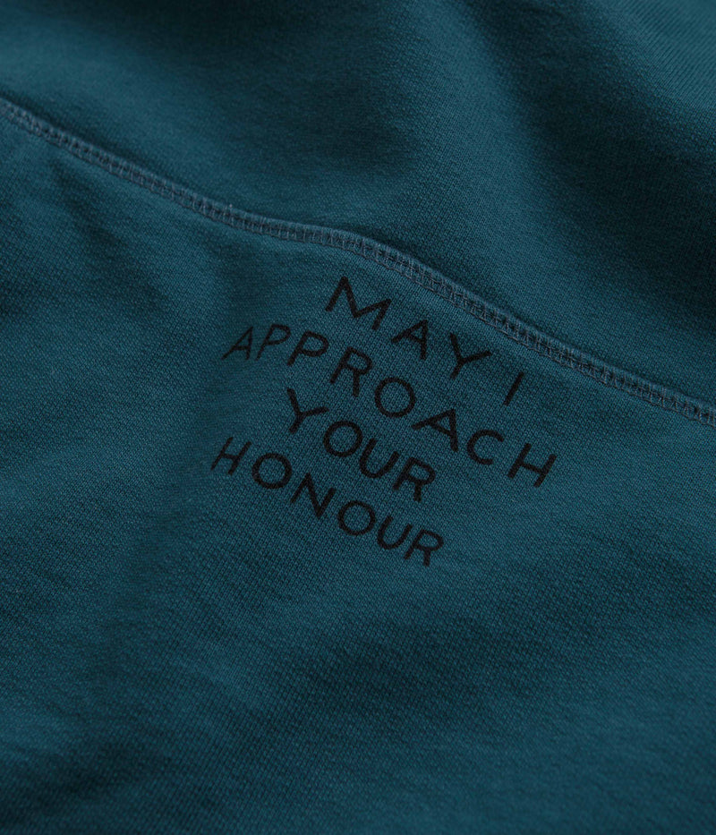 by Parra Clipped Wings Hoodie in Deep Sea Green
