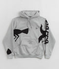 by Parra Clipped Wings Hoodie in Heather Grey