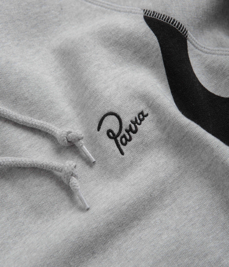 by Parra Clipped Wings Hoodie in Heather Grey