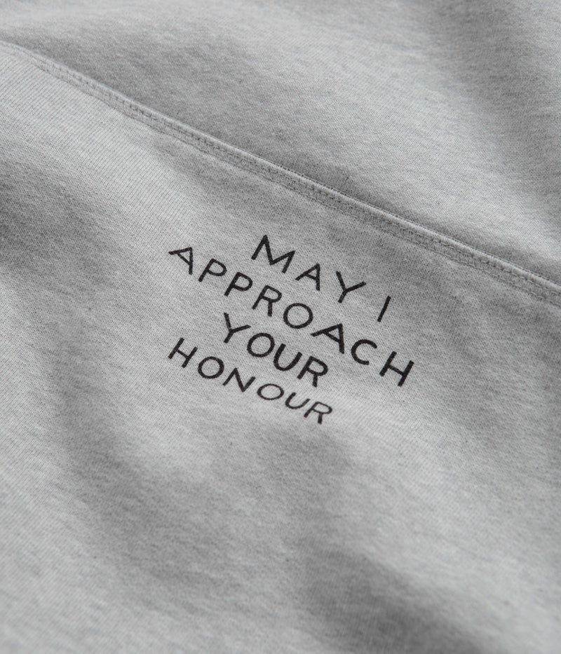by Parra Clipped Wings Hoodie in Heather Grey