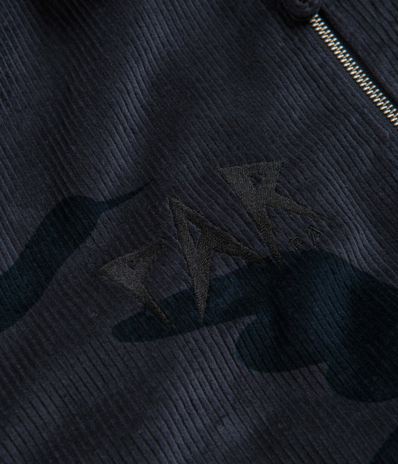 by Parra Clipped Wings Shirt Jacket in Greyish Blue