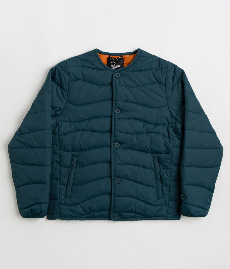 by Parra Colored Landscaped Jacket in Deep Sea Green