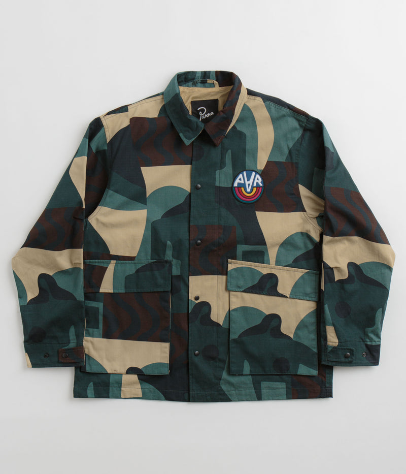 by Parra Distorted Camo Jacket in Green