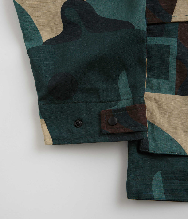 by Parra Distorted Camo Jacket in Green