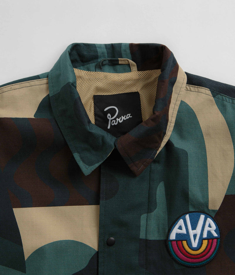 by Parra Distorted Camo Jacket in Green