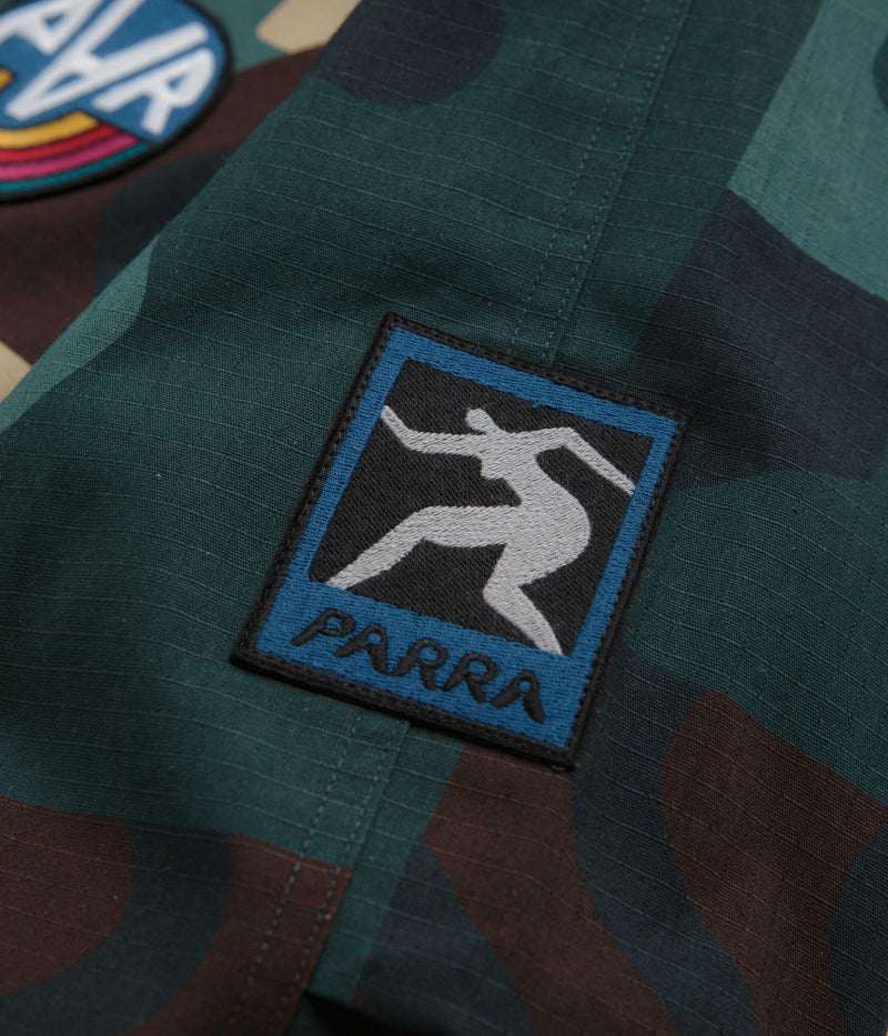 by Parra Distorted Camo Jacket in Green