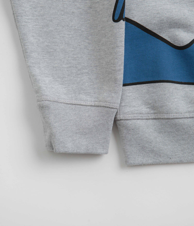by Parra Early Grab Crewneck Sweatshirt in Heather Grey