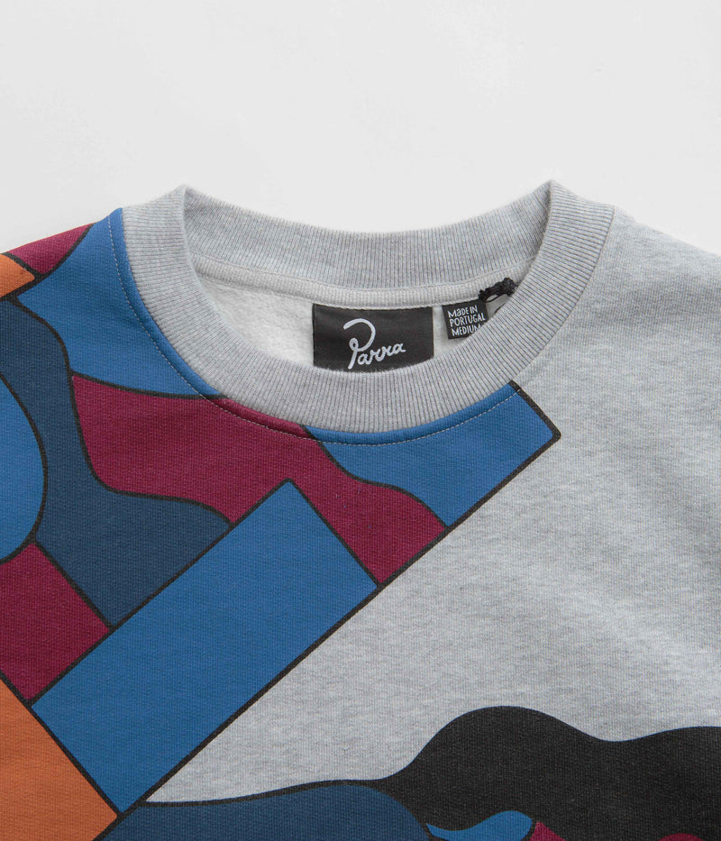 by Parra Etappe 17 Crewneck Sweatshirt in Heather Grey