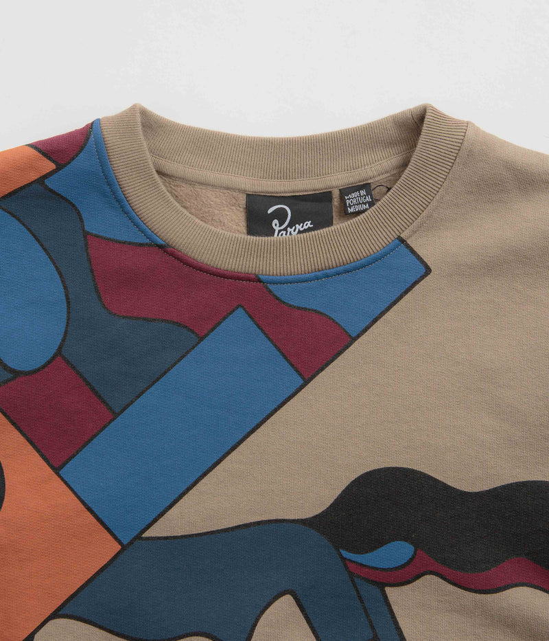 by Parra Etappe 17 Crewneck Sweatshirt in Mushroom
