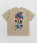 by Parra Evil Orange T-Shirt in Beige