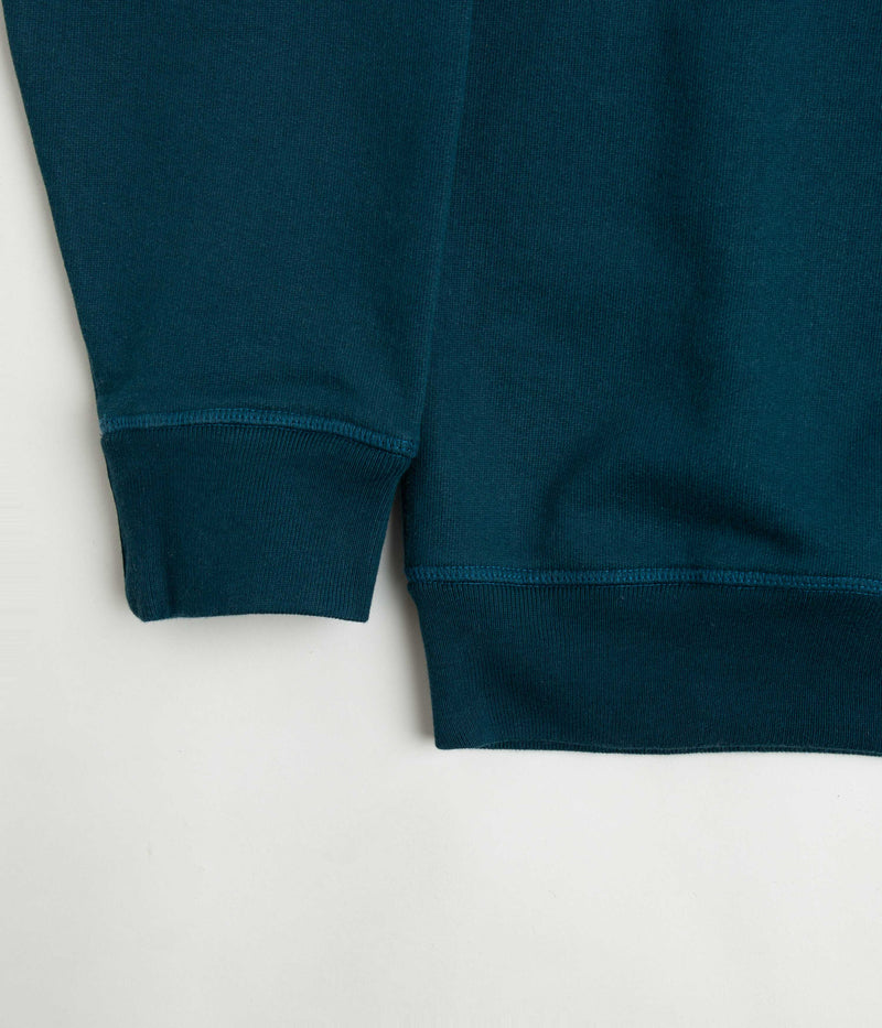 by Parra Fast Food Logo Crewneck Sweatshirt in Deep Sea Green