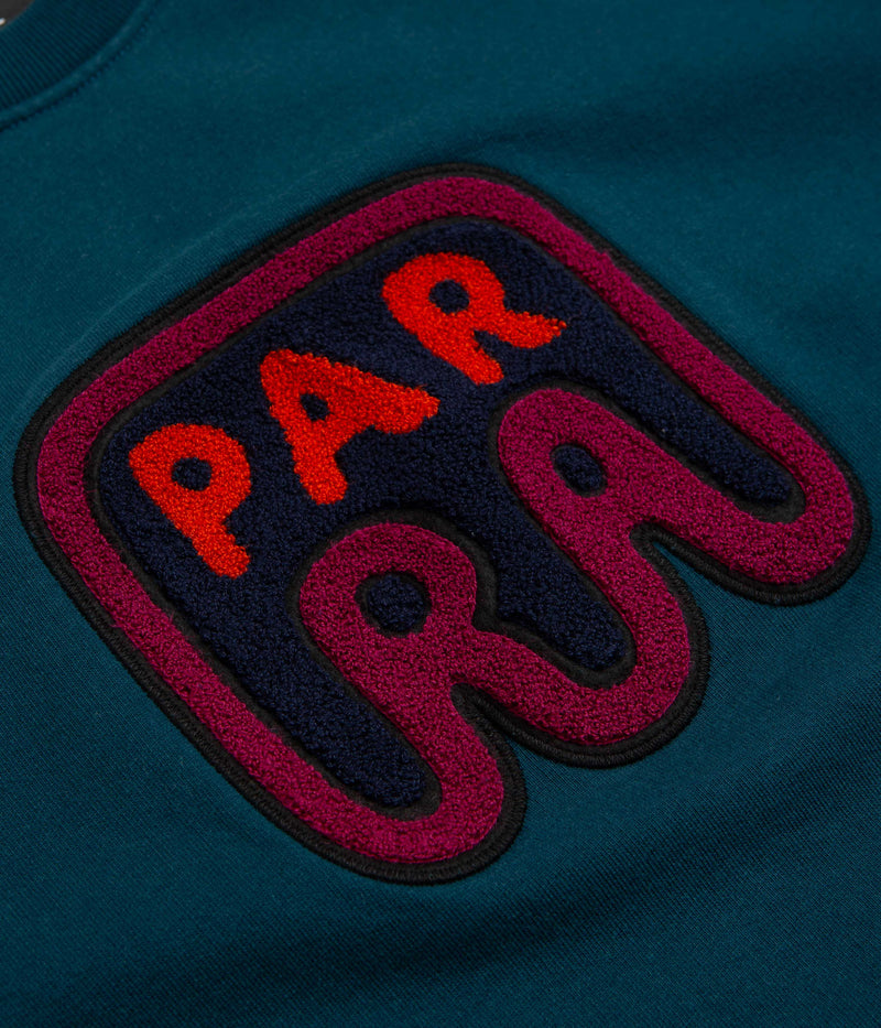 by Parra Fast Food Logo Crewneck Sweatshirt in Deep Sea Green