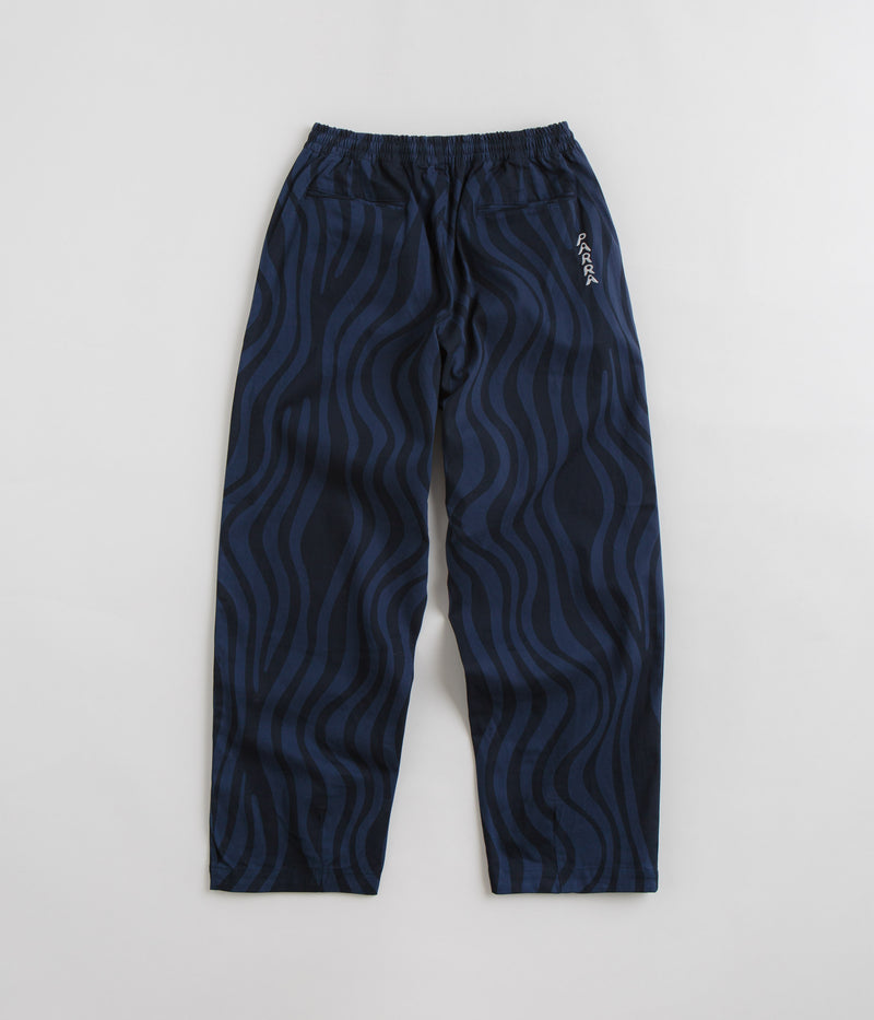 by Parra Flowing Stripes Pants in Blue