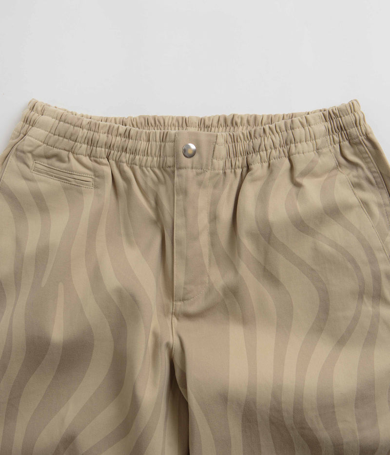 by Parra Flowing Stripes Pants in Tan