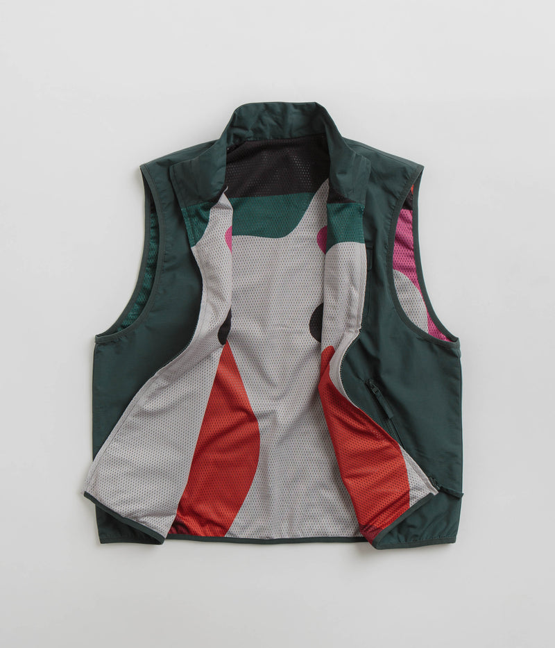 by Parra Ghost Cave Reversible Vest in Green