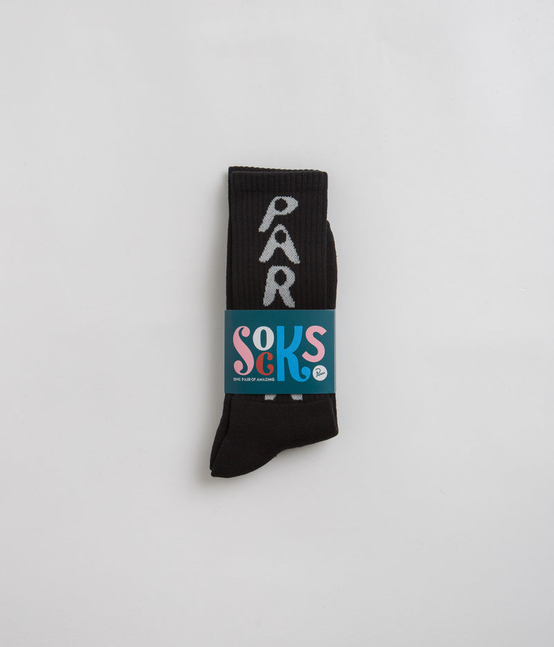by Parra Hole Logo Crew Socks in Black