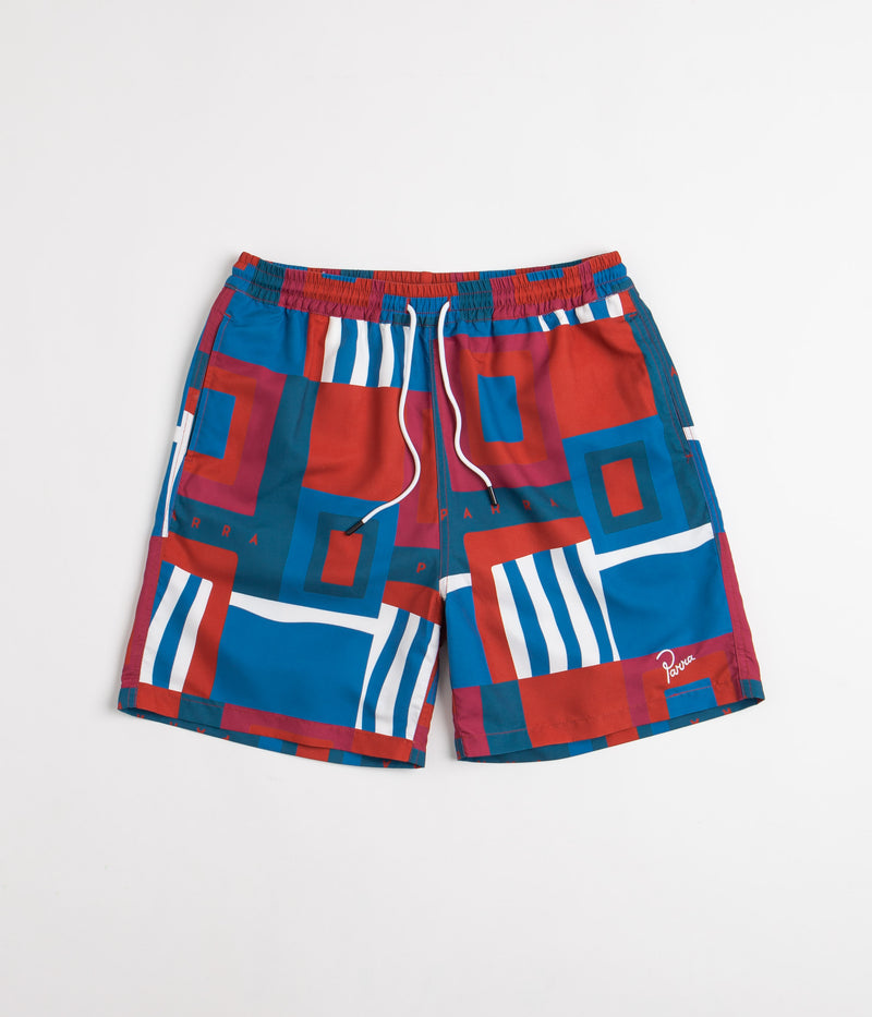 by Parra Hot Springs Pattern Swim Shorts in Multi