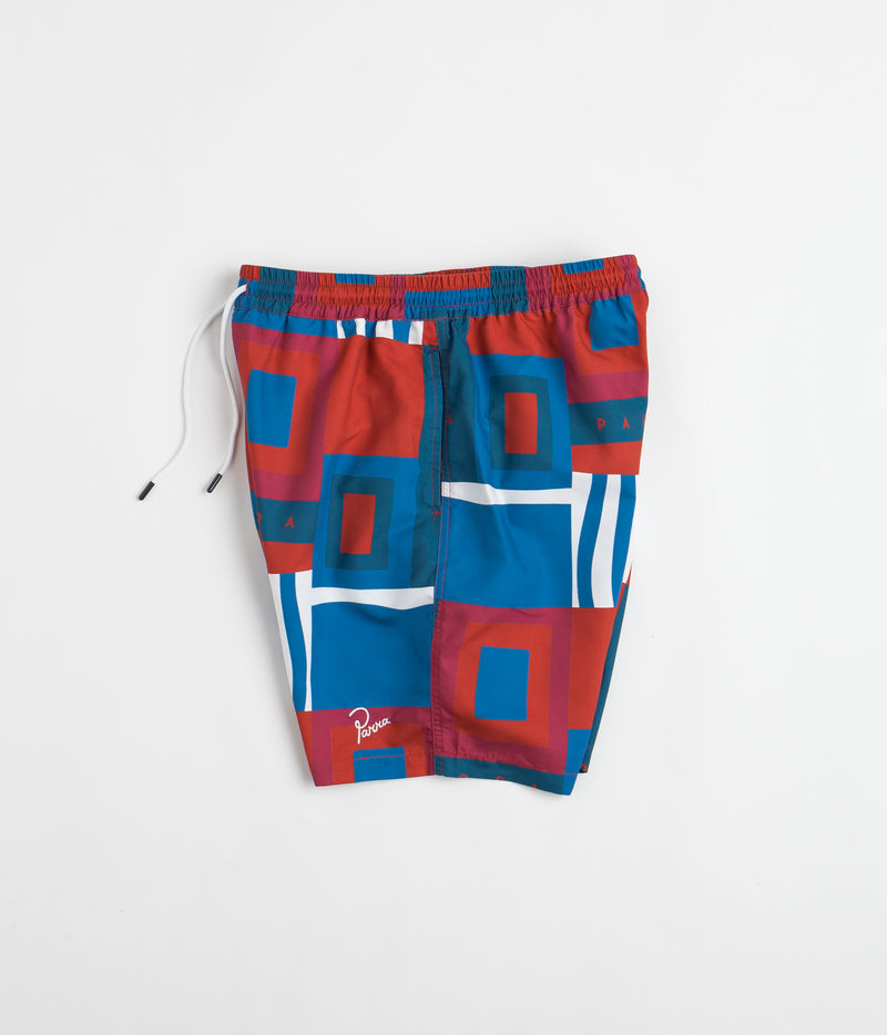 by Parra Hot Springs Pattern Swim Shorts in Multi