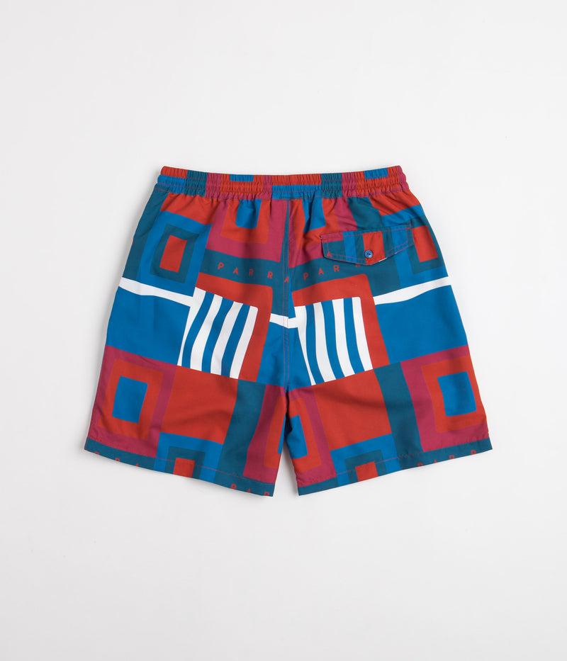 by Parra Hot Springs Pattern Swim Shorts in Multi