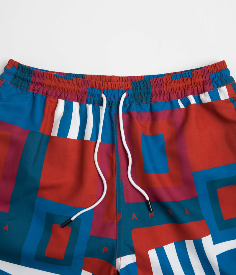 by Parra Hot Springs Pattern Swim Shorts in Multi