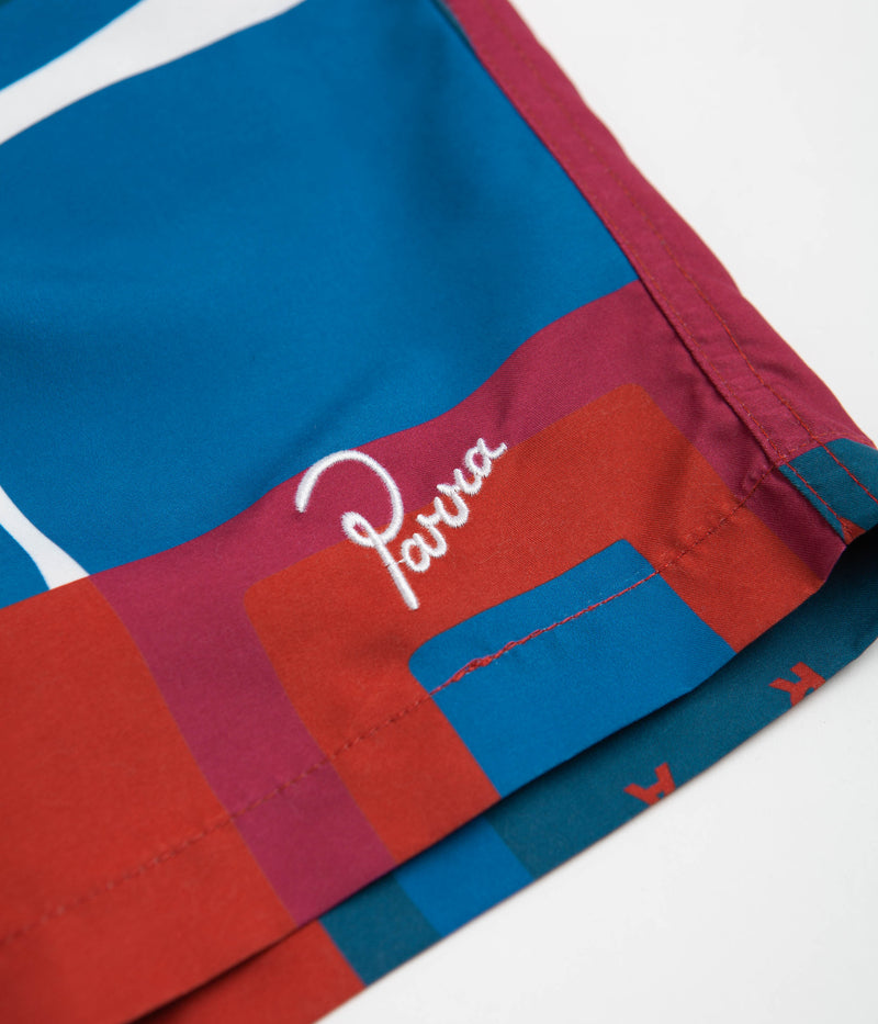 by Parra Hot Springs Pattern Swim Shorts in Multi