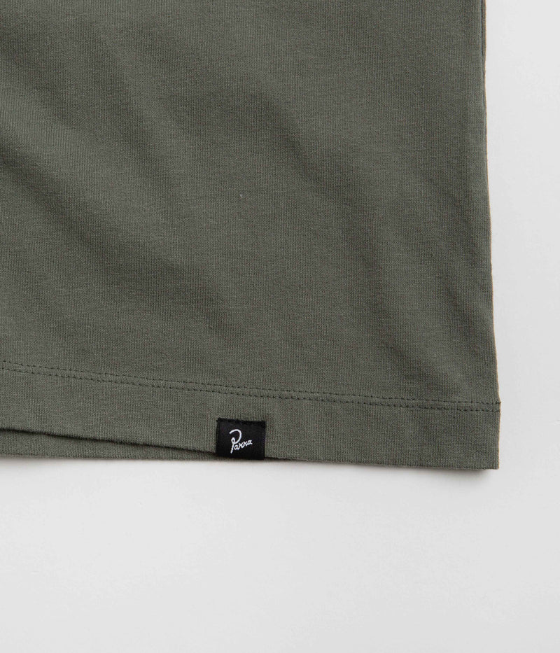 by Parra Insecure Days T-Shirt in Greyish Green