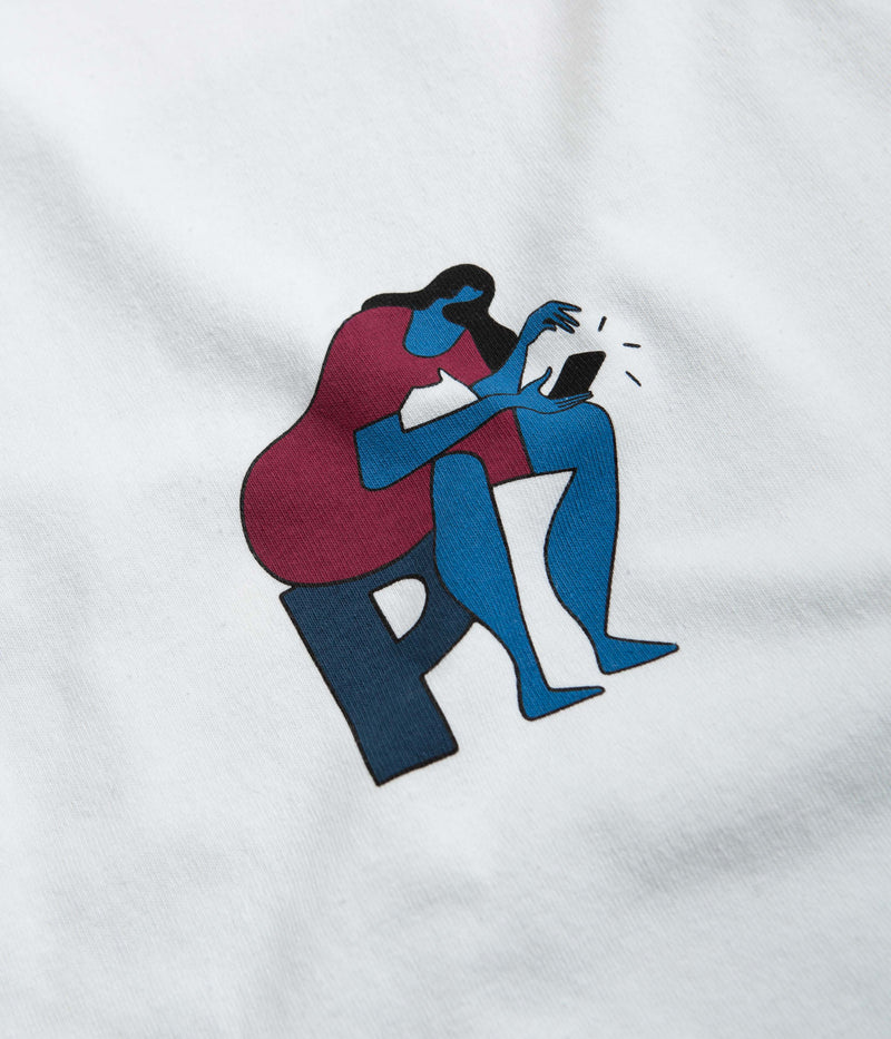 by Parra Insecure Days T-Shirt in White
