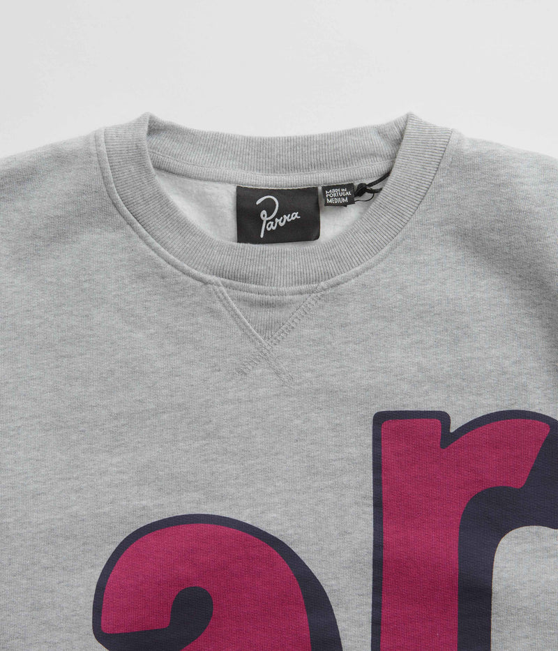 by Parra Loudness Crewneck Sweatshirt in Heather Grey