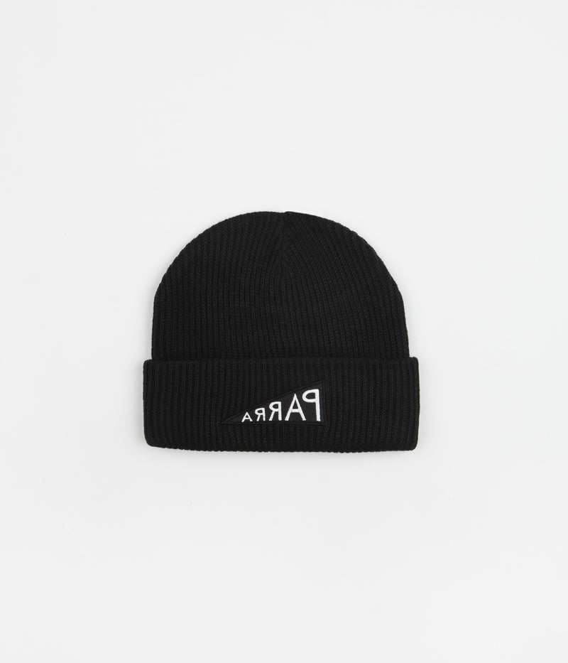 by Parra Mirrored Flag Logo Beanie in Black