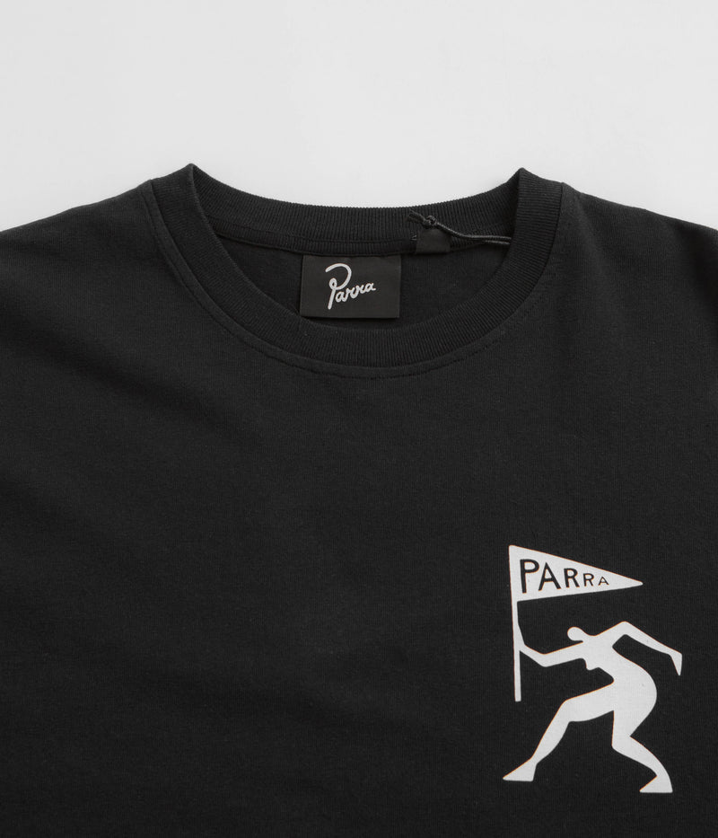by Parra Neurotic Flag Long Sleeve T-Shirt in Black