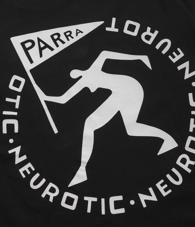 by Parra Neurotic Flag Long Sleeve T-Shirt in Black