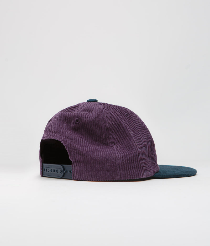 by Parra Painters Script Corduroy Cap in Purple