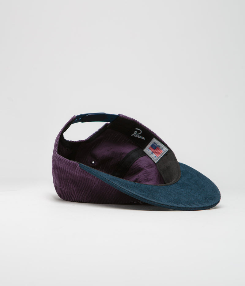by Parra Painters Script Corduroy Cap in Purple