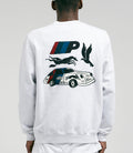 by Parra Parra Racing Team Crewneck Sweatshirt in Ash Grey