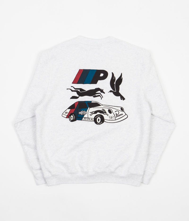 by Parra Parra Racing Team Crewneck Sweatshirt in Ash Grey