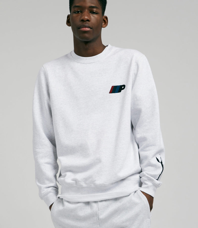 by Parra Parra Racing Team Crewneck Sweatshirt in Ash Grey