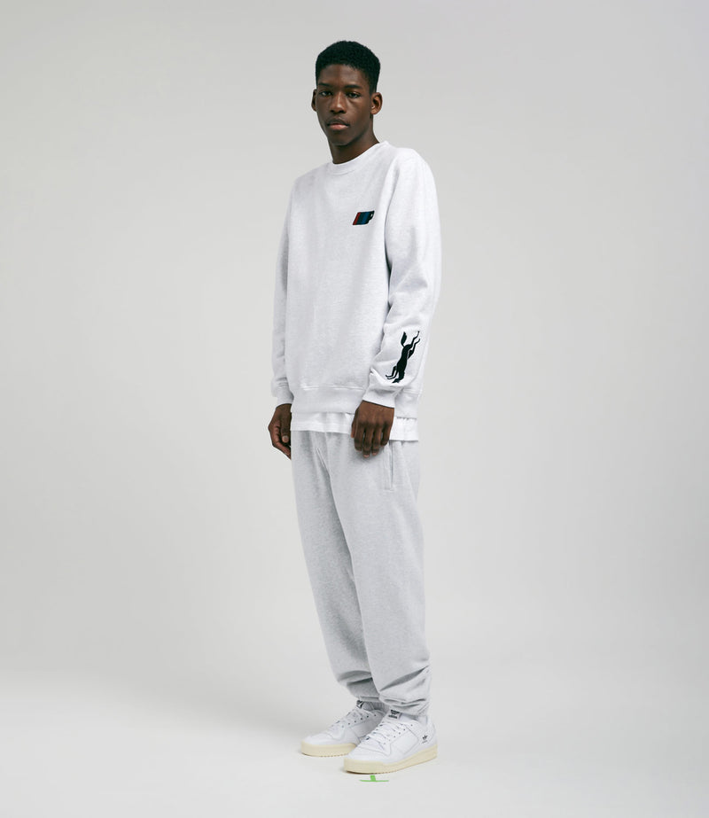 by Parra Parra Racing Team Crewneck Sweatshirt in Ash Grey