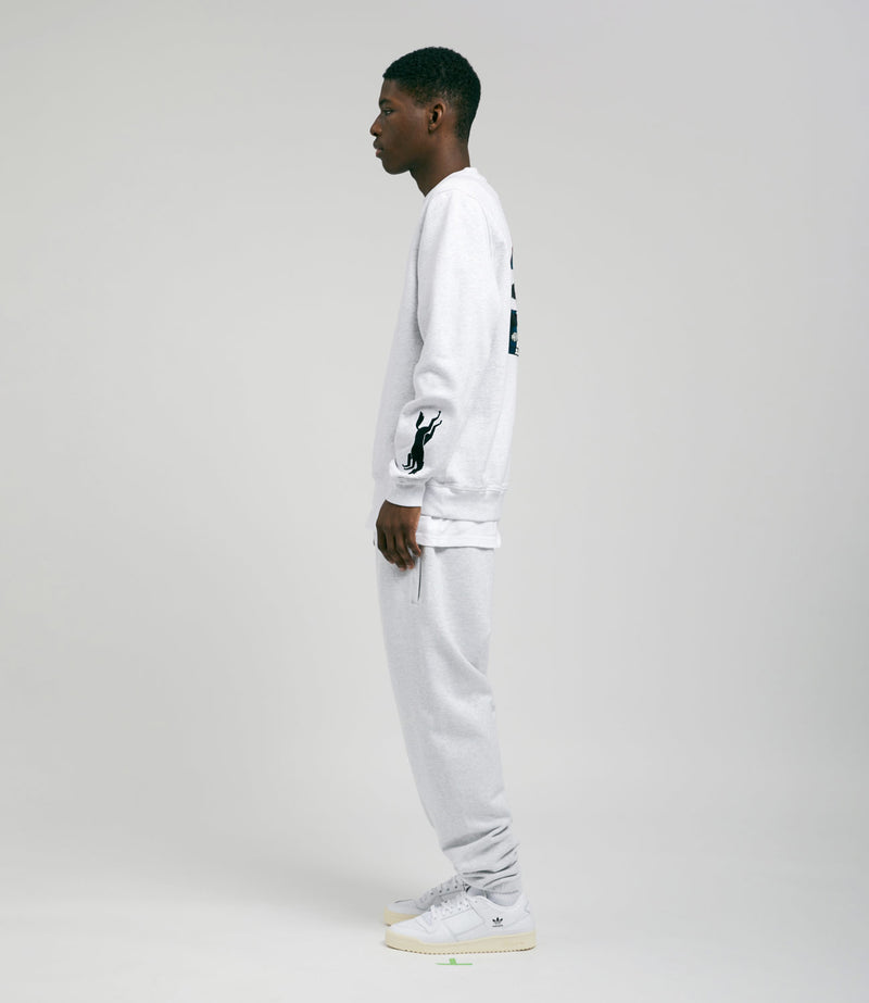 by Parra Parra Racing Team Crewneck Sweatshirt in Ash Grey