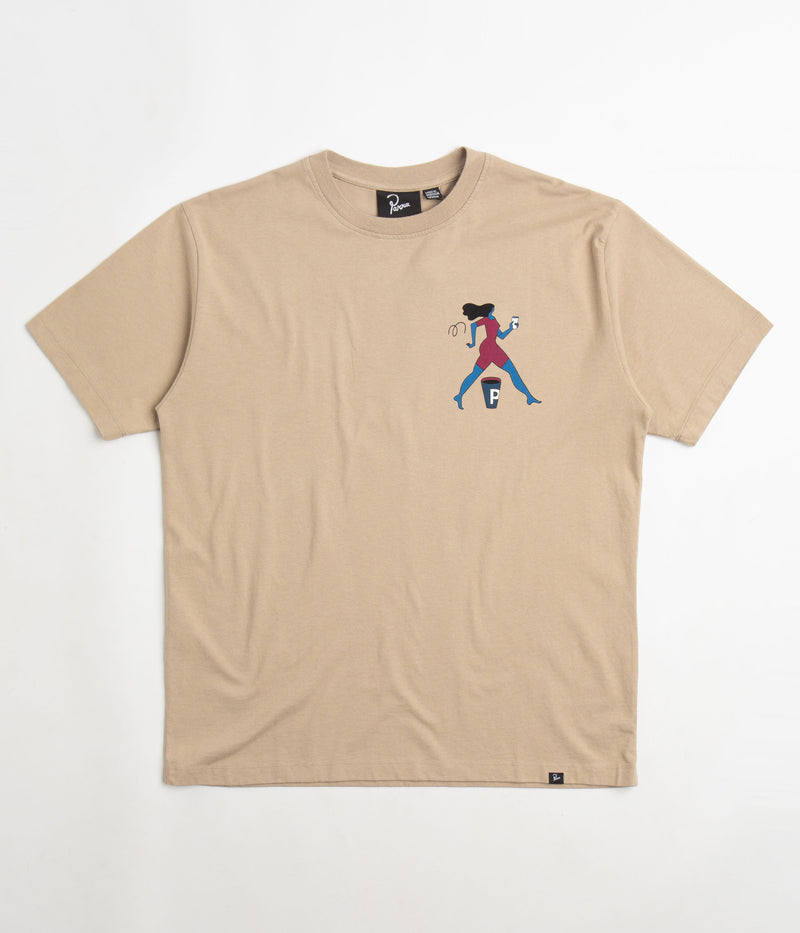 by Parra Questioning T-Shirt in Beige