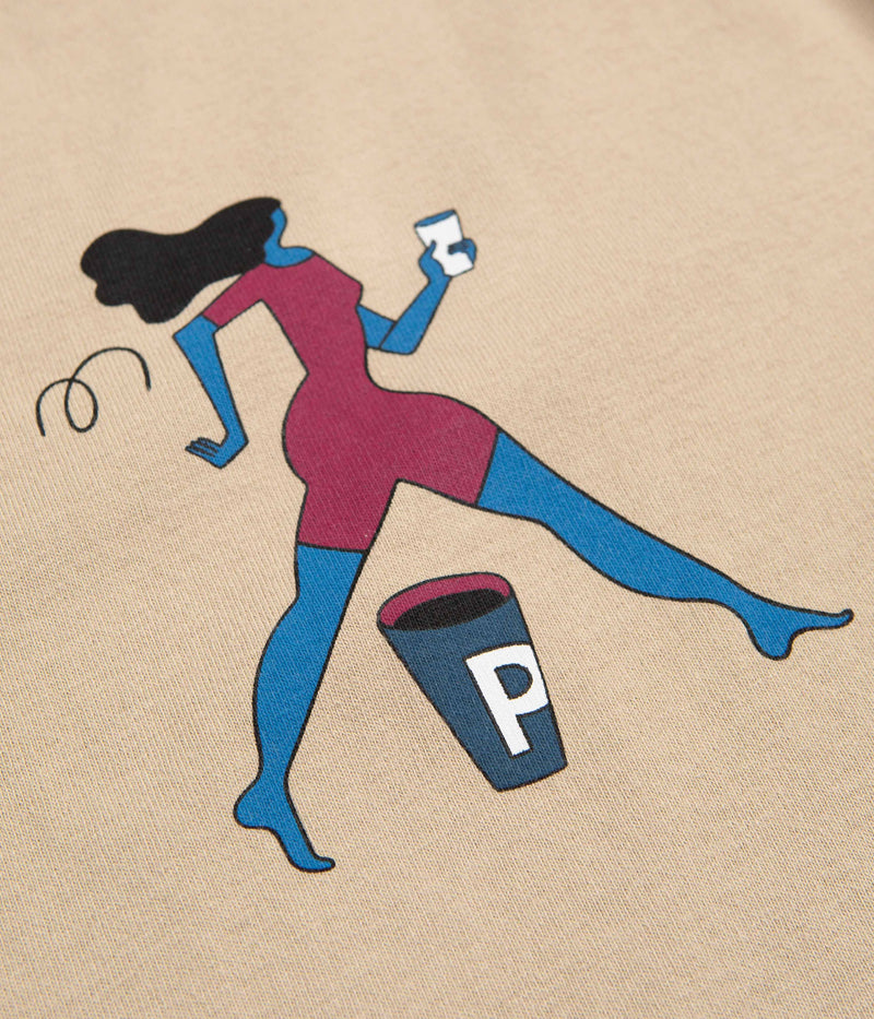 by Parra Questioning T-Shirt in Beige