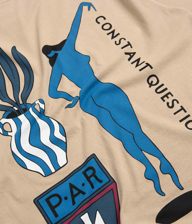 by Parra Questioning T-Shirt in Beige