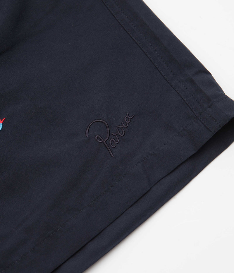 by Parra Running Pear Swim Shorts in Navy Blue