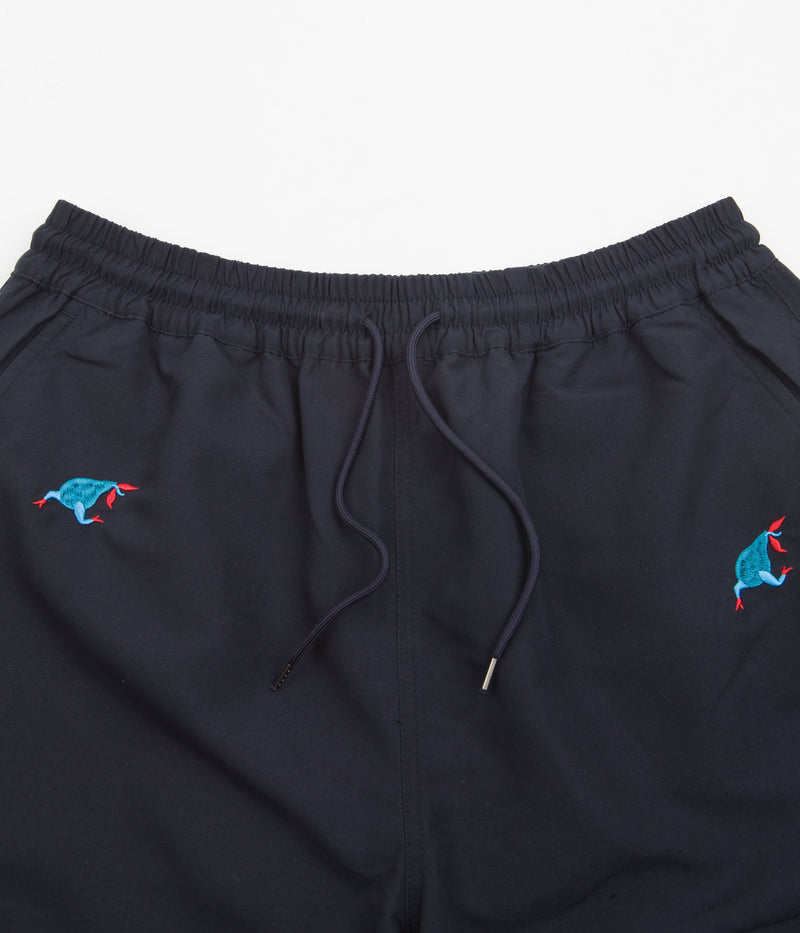 by Parra Running Pear Swim Shorts in Navy Blue