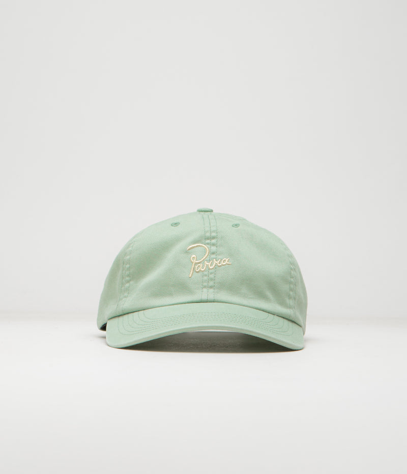 by Parra Script Logo Cap in Sage Green