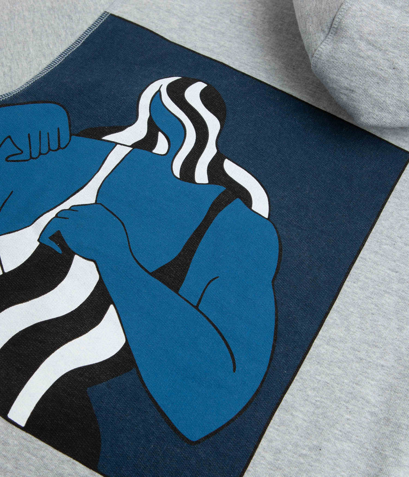 by Parra Self Defense Hoodie in Heather Grey