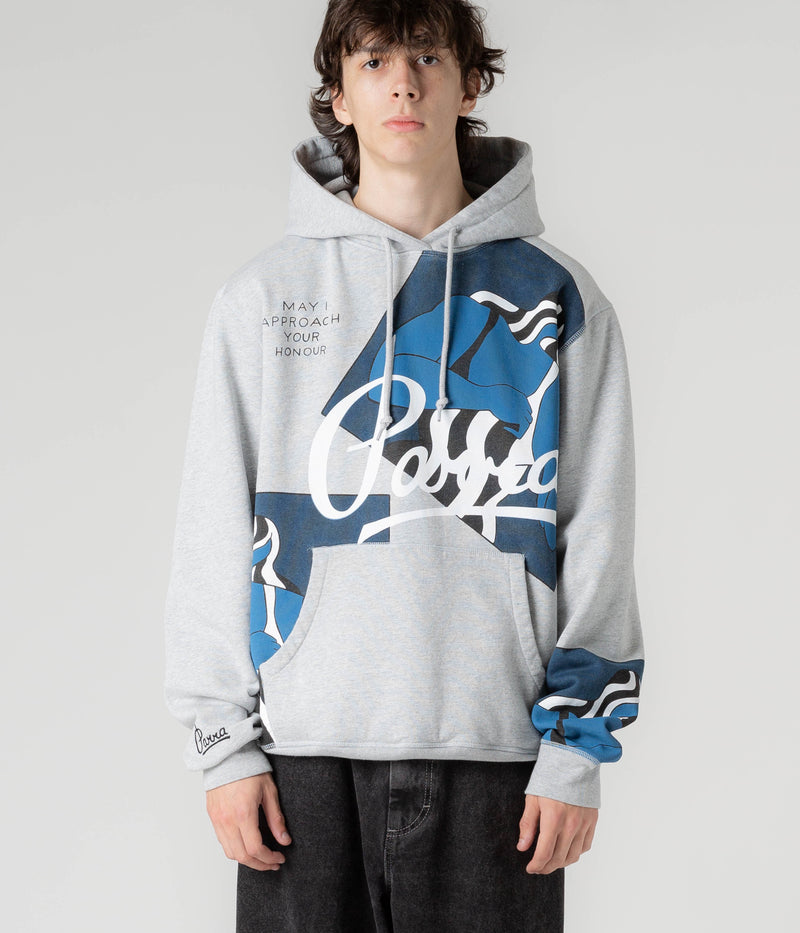 by Parra Self Defense Hoodie in Heather Grey