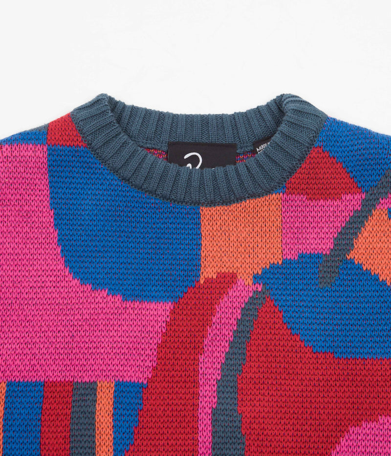 by Parra Sitting Pear Pattern Knitted Sweatshirt in Multi