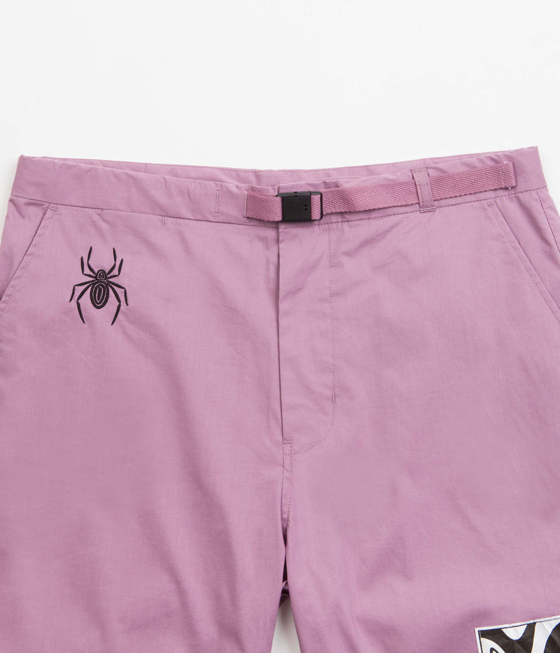 by Parra Spider Ants Shorts in Lavender