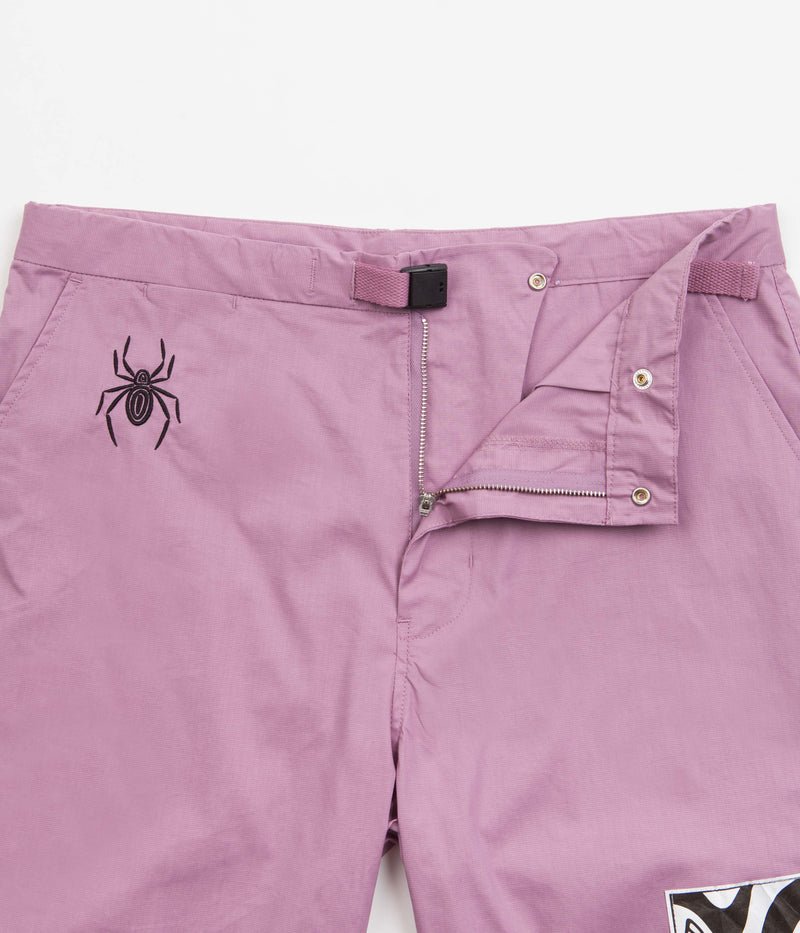by Parra Spider Ants Shorts in Lavender
