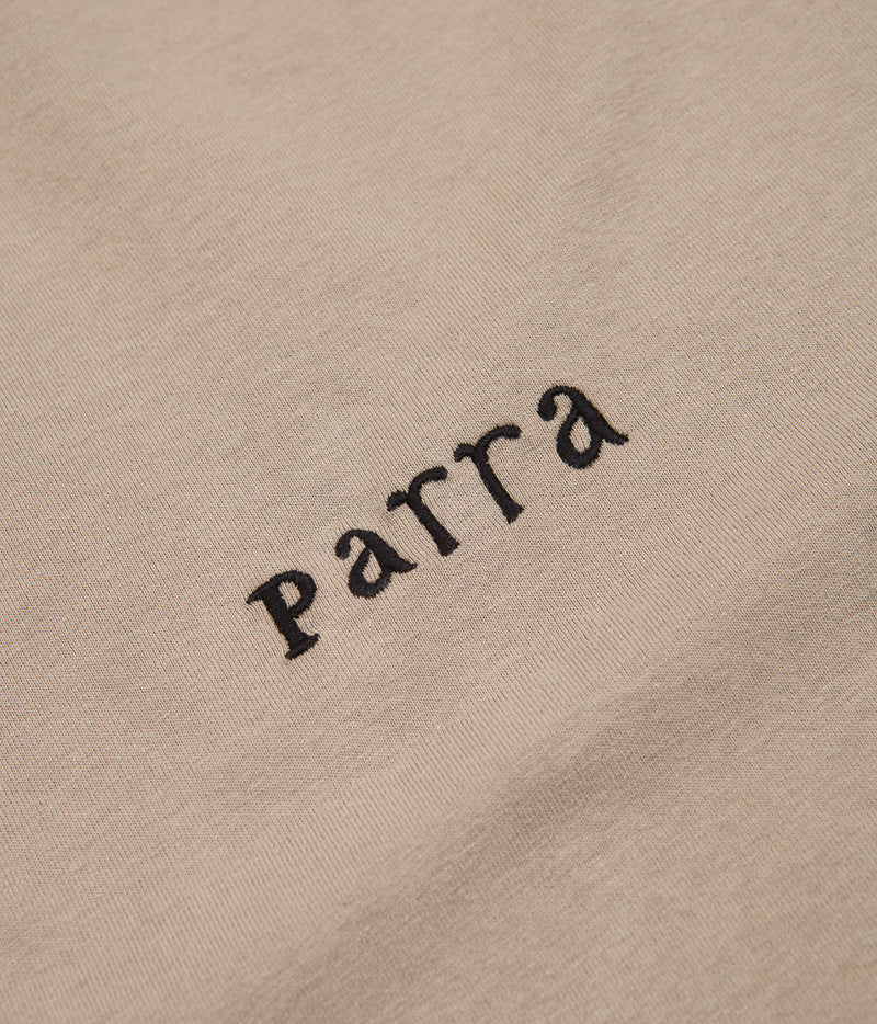 by Parra Spirits Of The Beach T-Shirt in Mushroom Brown